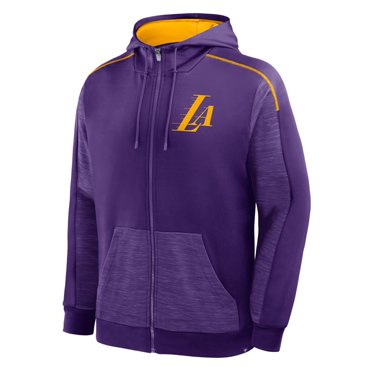 Los Angeles Lakers Back Door Cut Play Defender Full-Zip Hoodie Purple - NBA