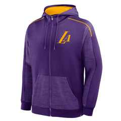 Los Angeles Lakers Back Door Cut Play Defender Full-Zip Hoodie Purple - NBA