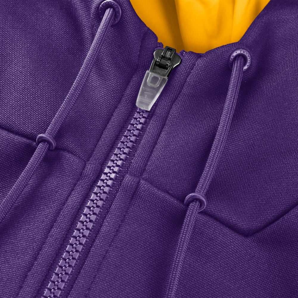 Los Angeles Lakers Back Door Cut Play Defender Full-Zip Hoodie Purple - NBA