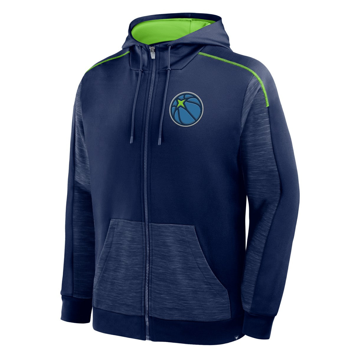 Minnesota Timberwolves Back Door Cut Play Defender Full-Zip Hoodie Navy - NBA