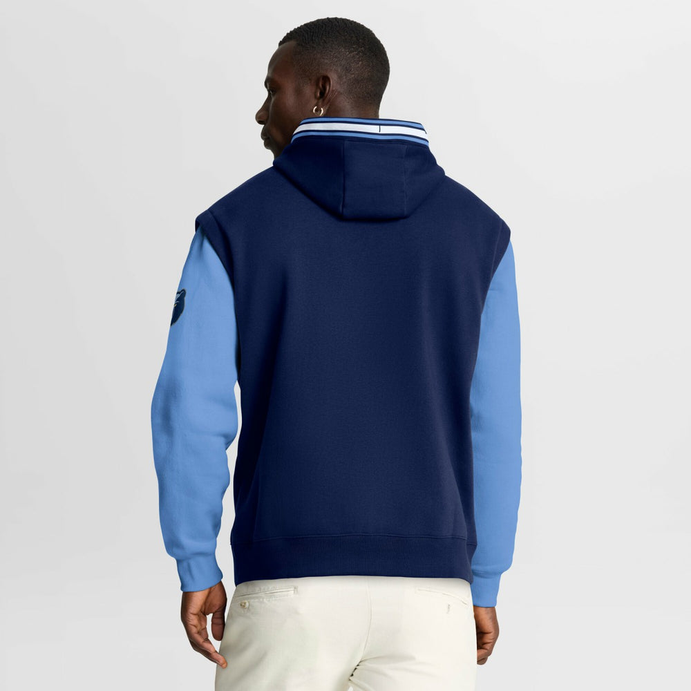 Memphis Grizzlies Half Court Shot Clock Fastbreak Hoodie Navy/Blue - NBA
