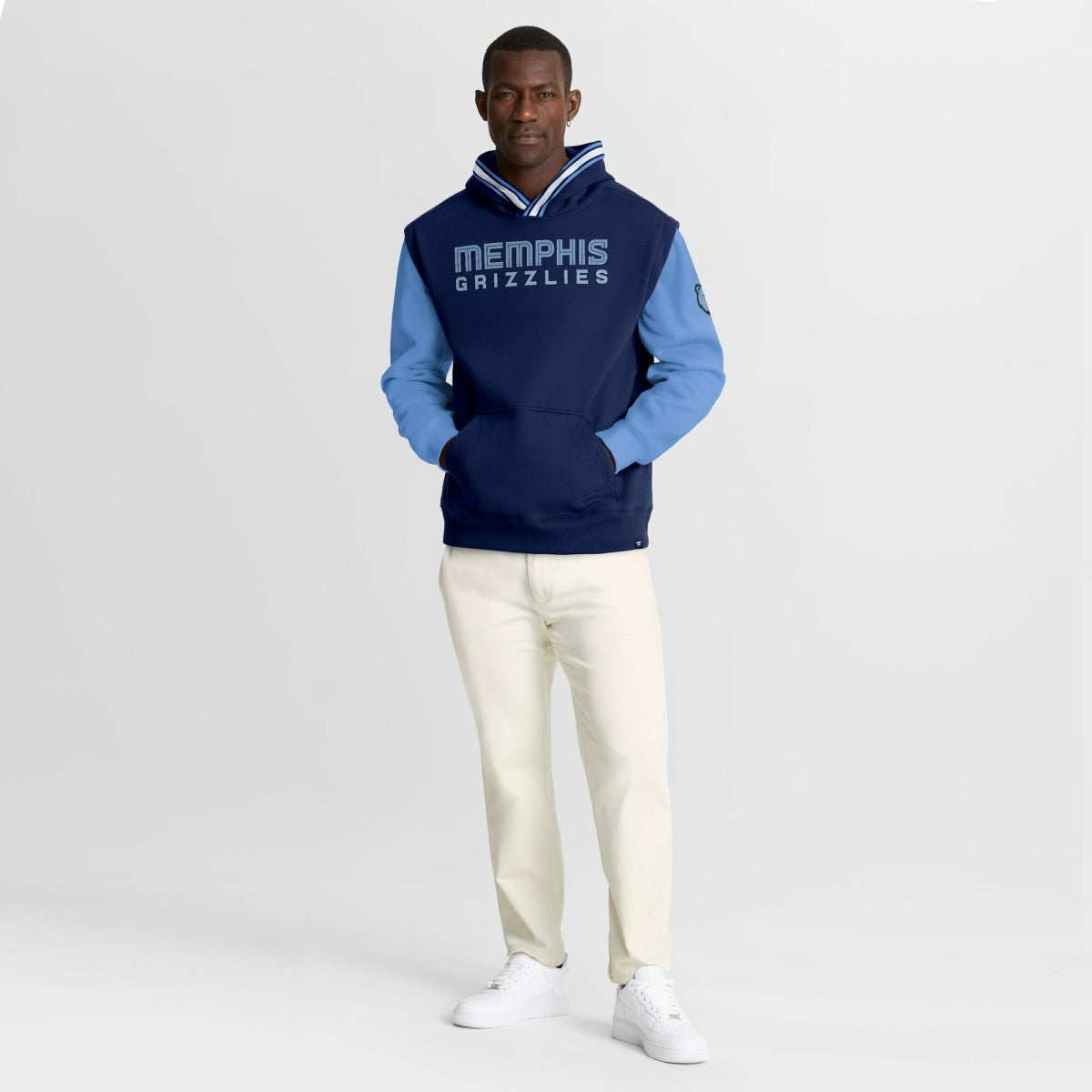 Memphis Grizzlies Half Court Shot Clock Fastbreak Hoodie Navy/Blue - NBA
