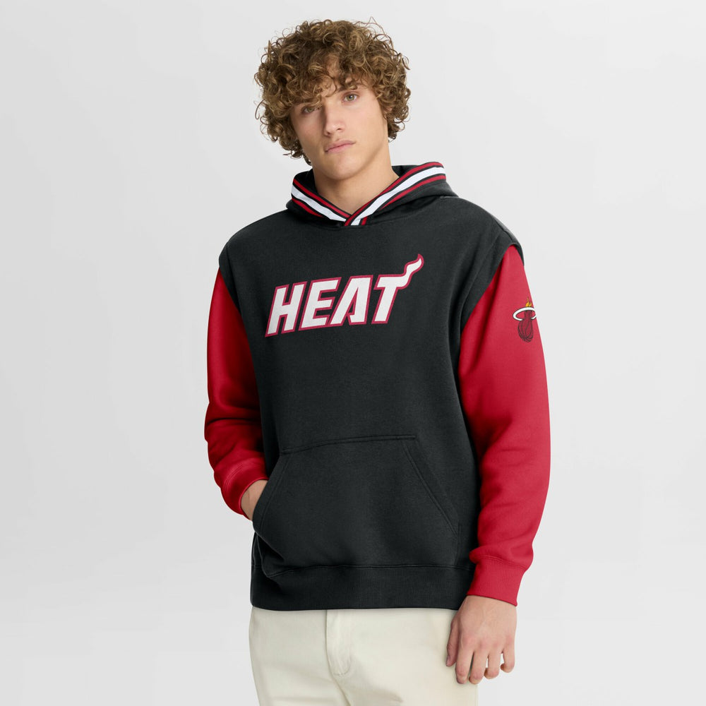 Miami Heat Half Court Shot Clock Fastbreak Hoodie Black/Red - NBA