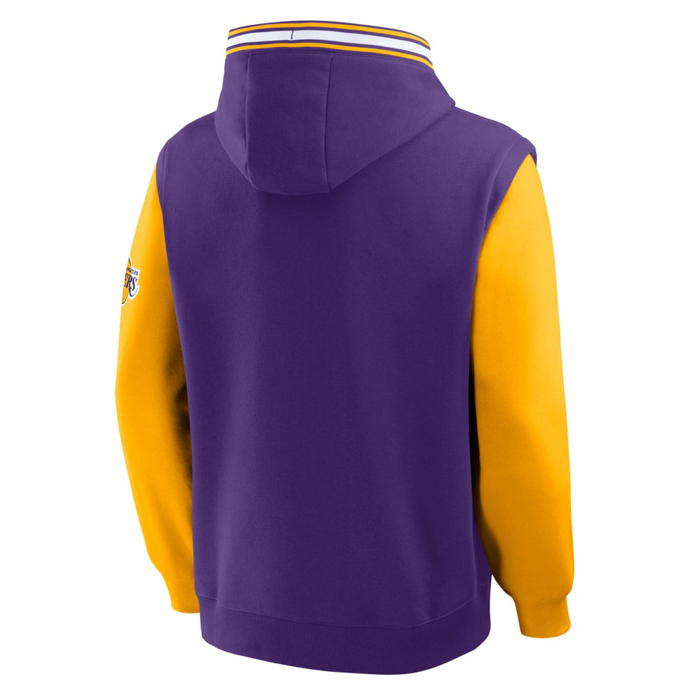 Los Angeles Lakers Half Court Shot Clock Fastbreak Hoodie Purple/Gold - NBA