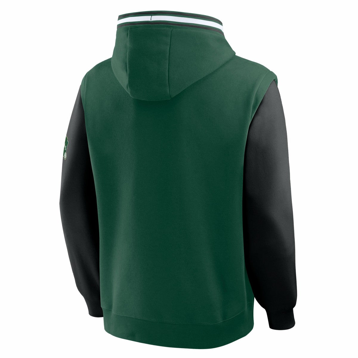 Milwaukee Bucks Half Court Shot Clock Fastbreak Hoodie Hunter Green/Black - NBA