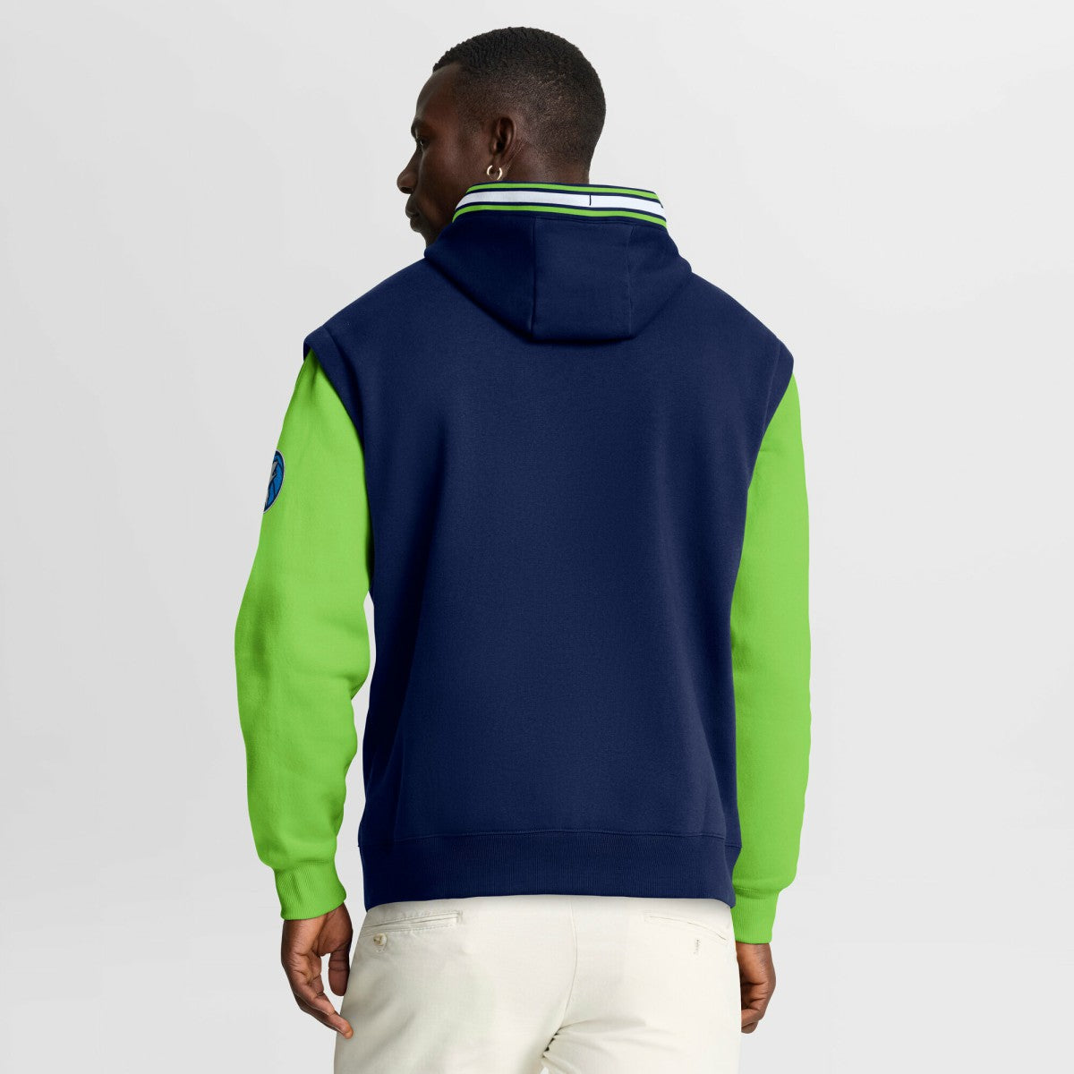Minnesota Timberwolves Half Court Shot Clock Fastbreak Hoodie Navy/Green - NBA