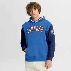 Oklahoma City Thunder Half Court Shot Clock Fastbreak Hoodie Blue/Navy - NBA