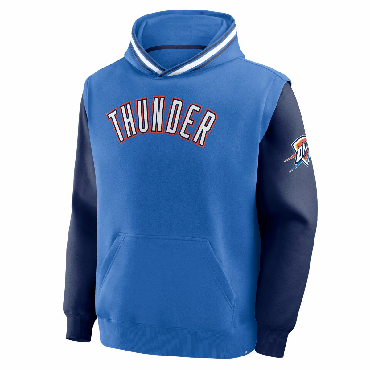 Oklahoma City Thunder Half Court Shot Clock Fastbreak Hoodie Blue/Navy - NBA