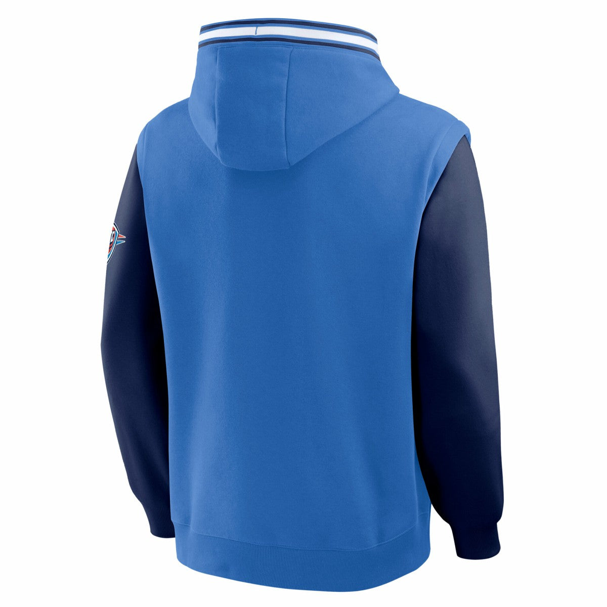 Oklahoma City Thunder Half Court Shot Clock Fastbreak Hoodie Blue/Navy - NBA