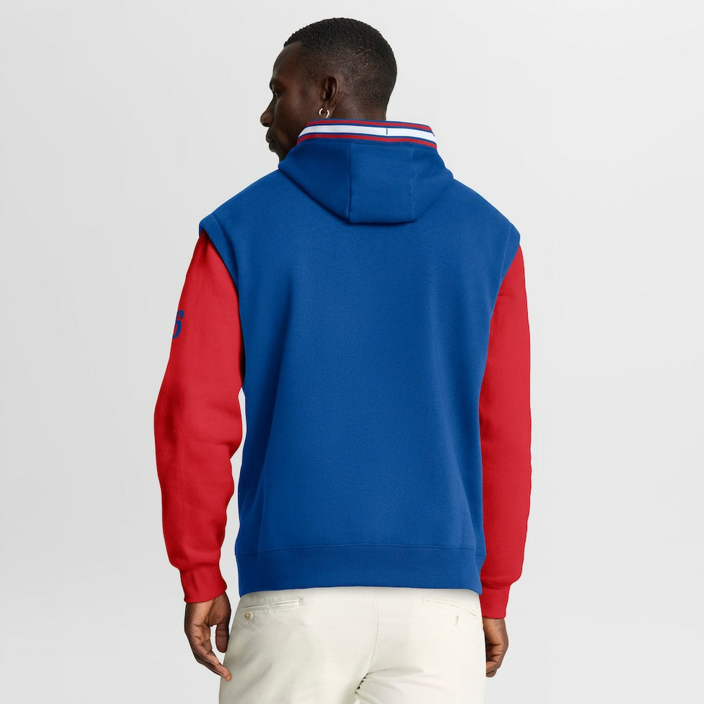 Philadelphia 76ers Half Court Shot Clock Fastbreak Hoodie Royal/Red - NBA