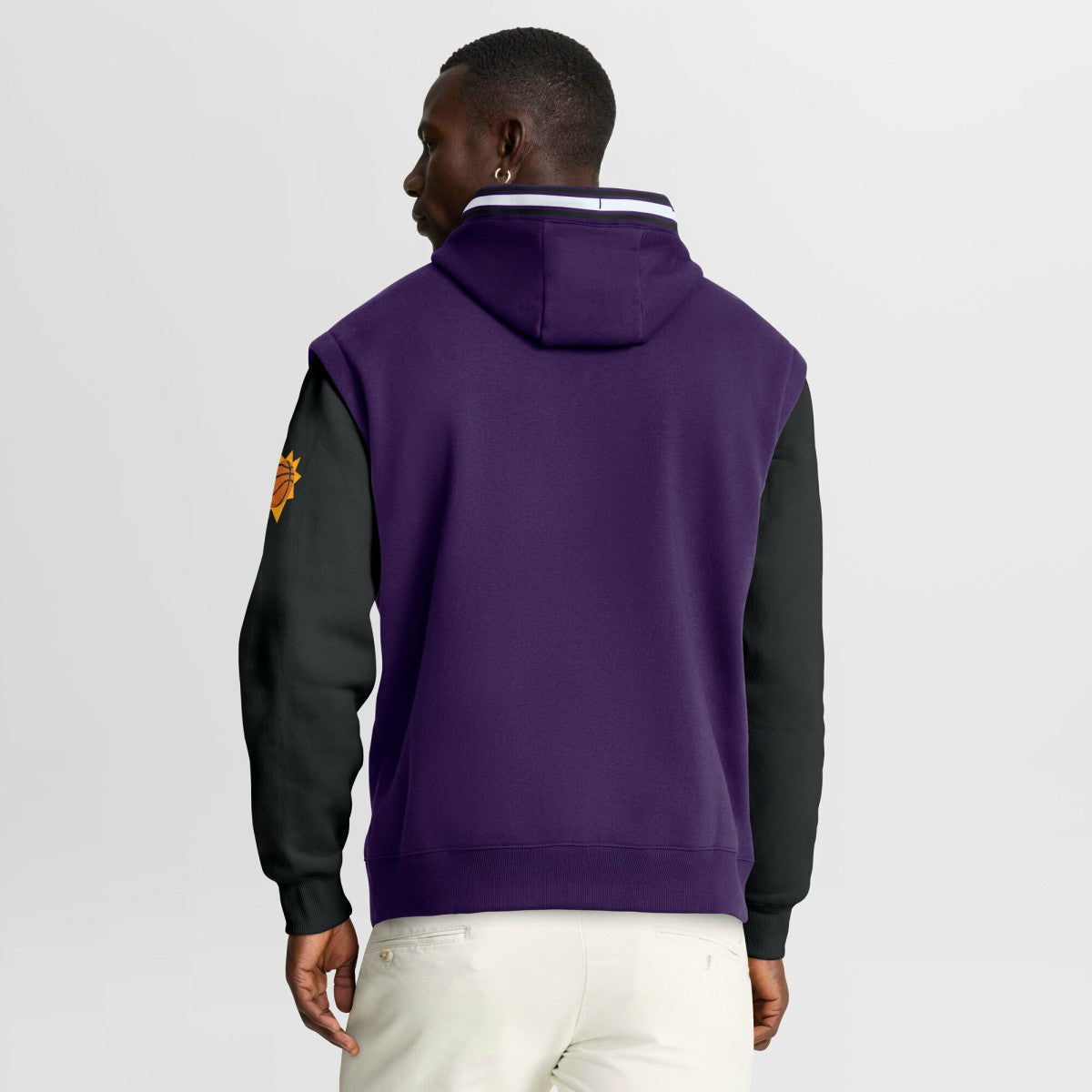 Phoenix Suns Half Court Shot Clock Fastbreak Hoodie Purple/Black - NBA