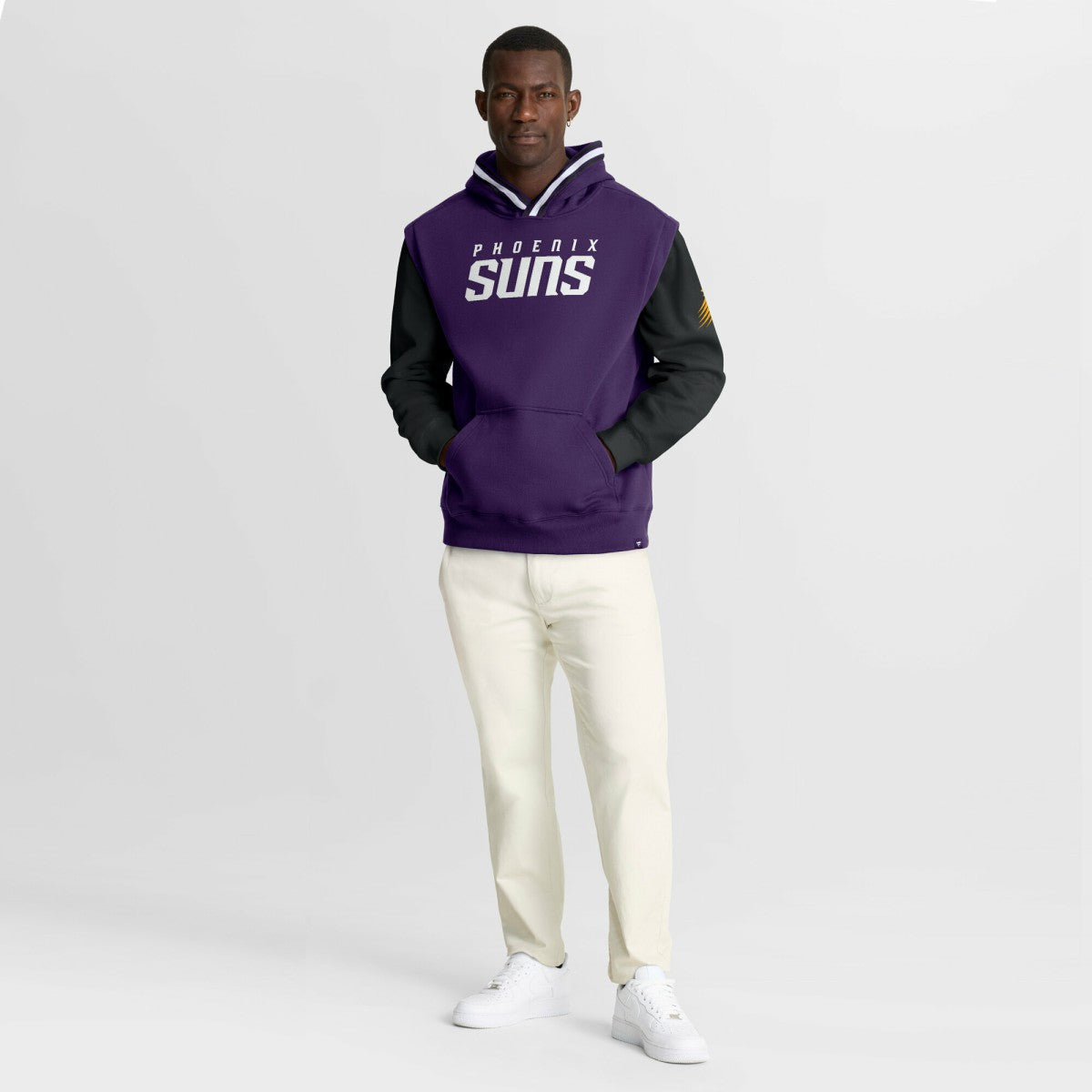 Phoenix Suns Half Court Shot Clock Fastbreak Hoodie Purple/Black - NBA