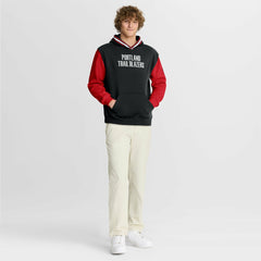 Portland Trail Blazers Half Court Shot Clock Fastbreak Hoodie Black/Red - NBA