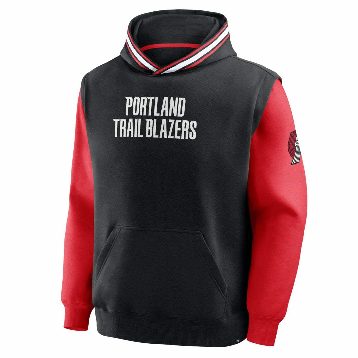 Portland Trail Blazers Half Court Shot Clock Fastbreak Hoodie Black/Red - NBA