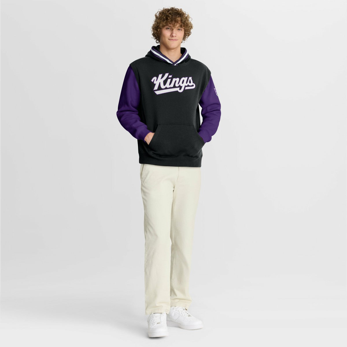 Sacramento Kings Half Court Shot Clock Fastbreak Hoodie Black/Purple - NBA