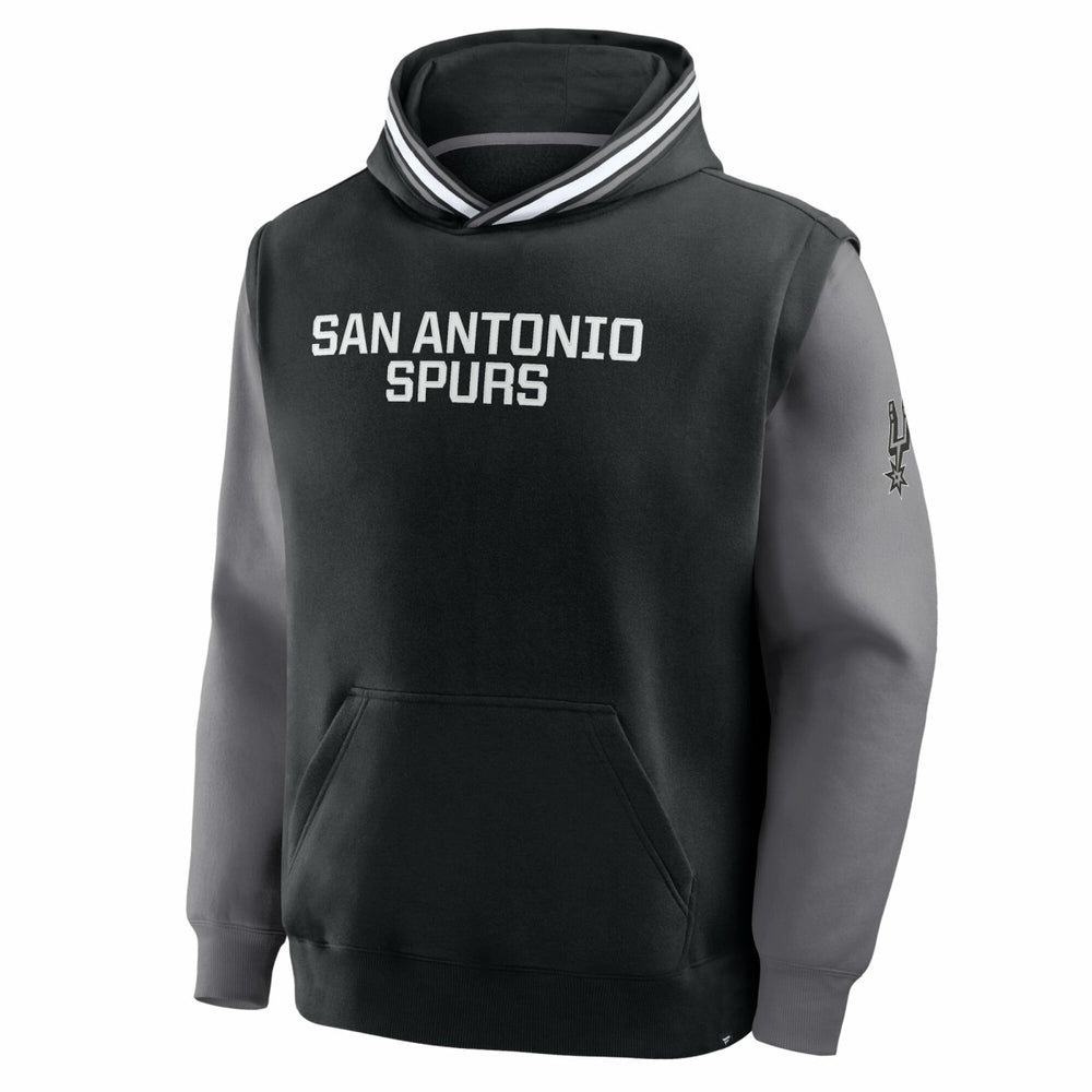 San Antonio Spurs Half Court Shot Clock Fastbreak Hoodie Black/Gray - NBA