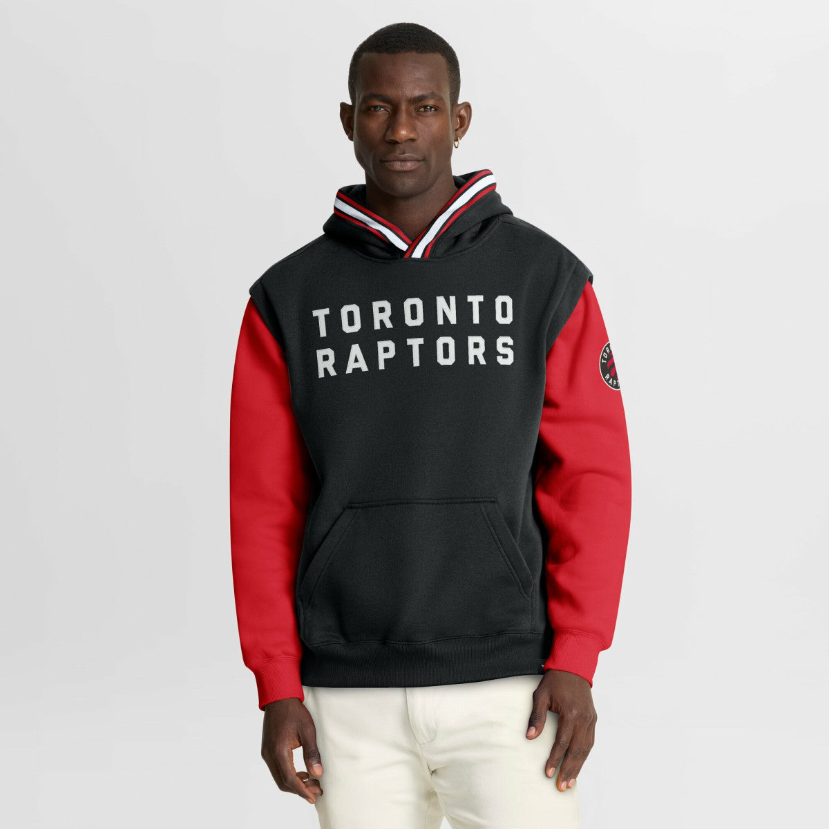 Toronto Raptors Half Court Shot Clock Fastbreak Hoodie Black/Red - NBA