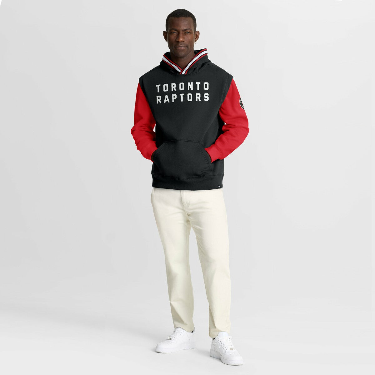Toronto Raptors Half Court Shot Clock Fastbreak Hoodie Black/Red - NBA