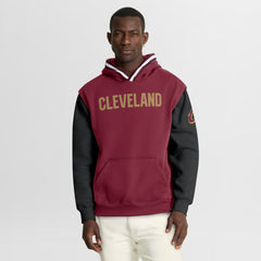 Cleveland Cavaliers Half Court Shot Clock Fastbreak Hoodie Wine/Black - NBA