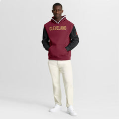 Cleveland Cavaliers Half Court Shot Clock Fastbreak Hoodie Wine/Black - NBA