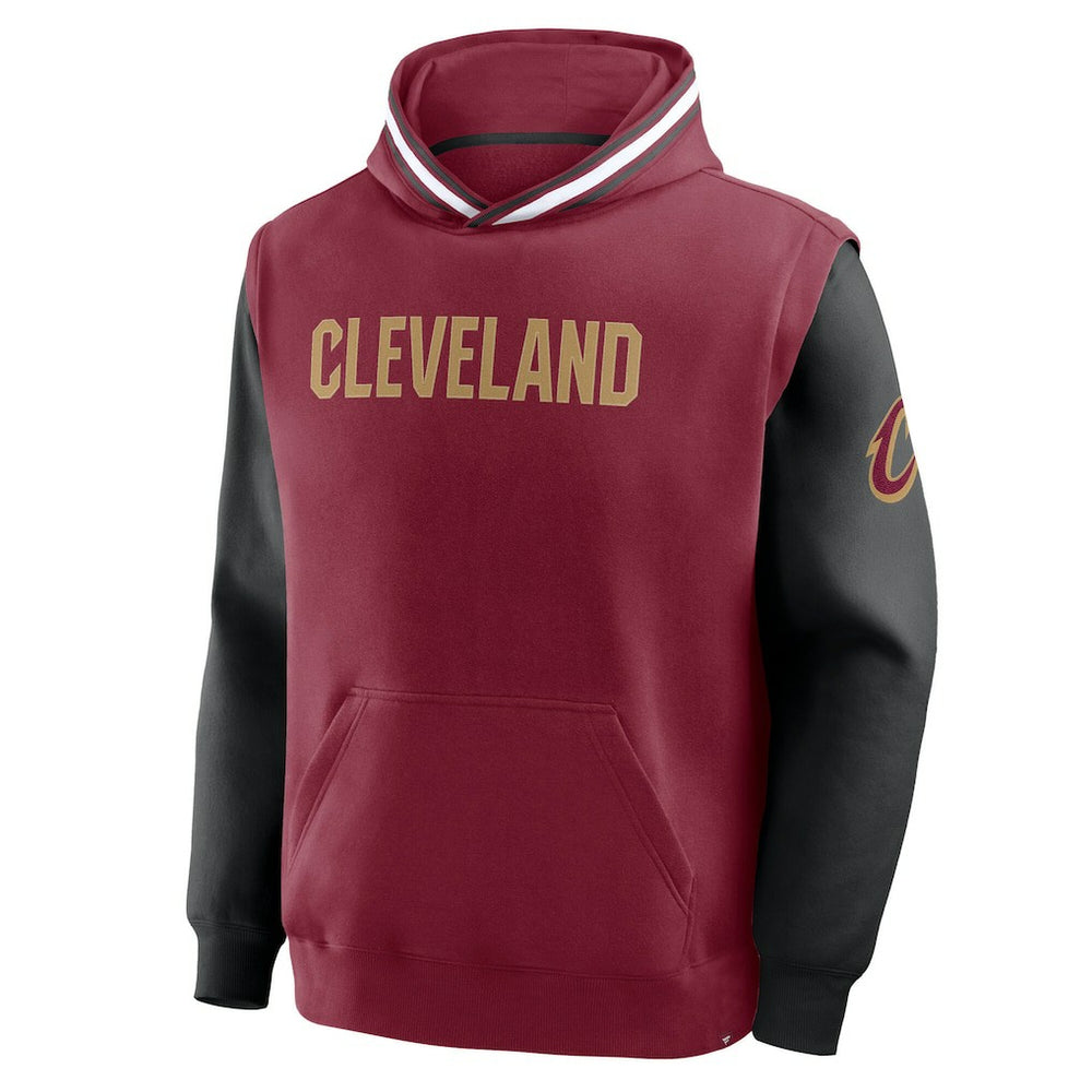 Cleveland Cavaliers Half Court Shot Clock Fastbreak Hoodie Wine/Black - NBA