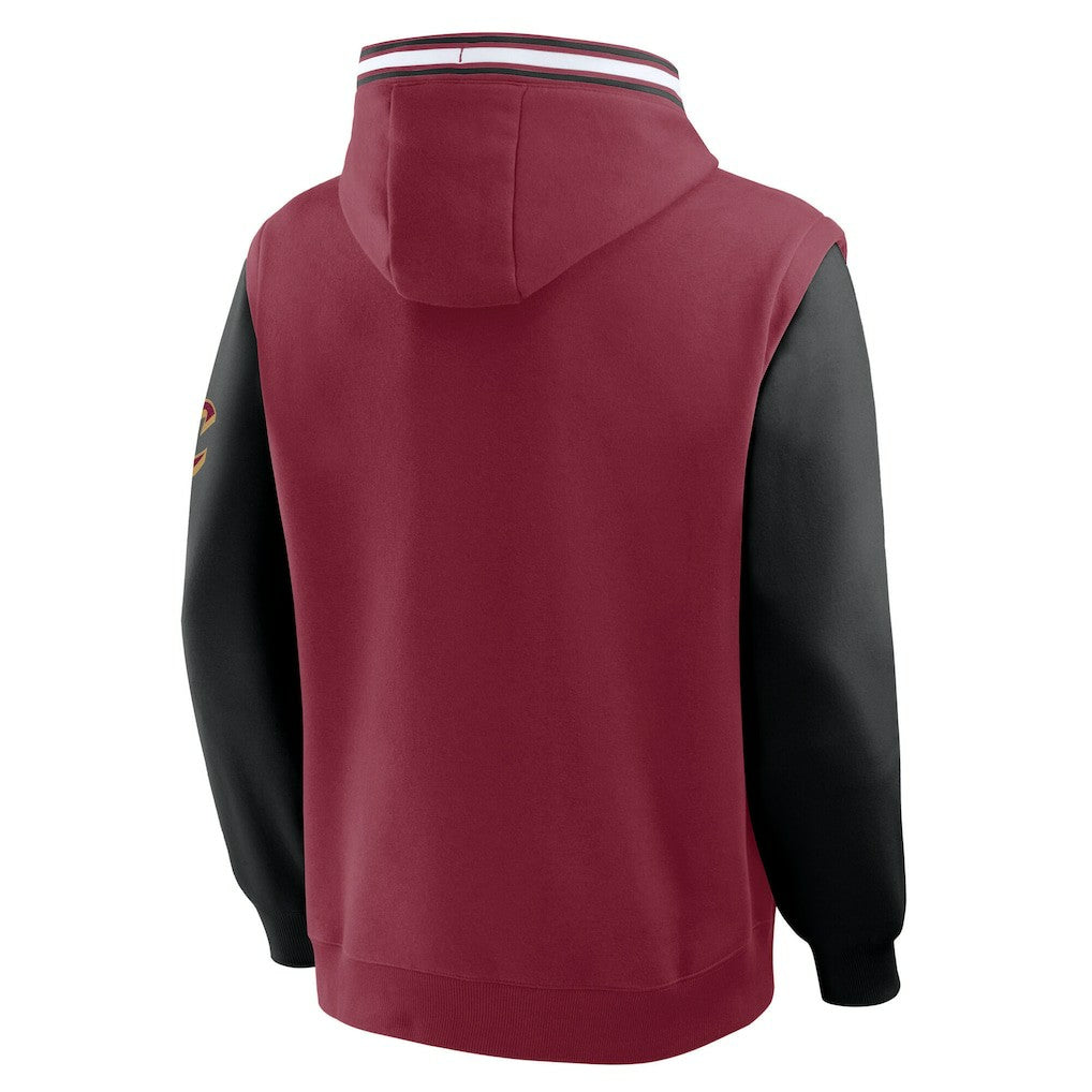 Cleveland Cavaliers Half Court Shot Clock Fastbreak Hoodie Wine/Black - NBA