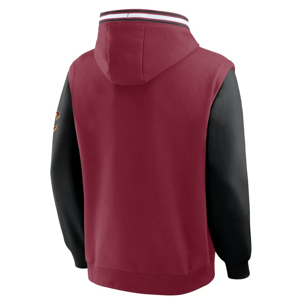 Cleveland Cavaliers Half Court Shot Clock Fastbreak Hoodie Wine/Black - NBA