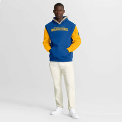 Golden State Warriors Half Court Shot Clock Fastbreak Hoodie Royal/Gold - NBA