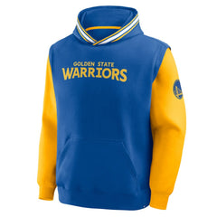 Golden State Warriors Half Court Shot Clock Fastbreak Hoodie Royal/Gold - NBA