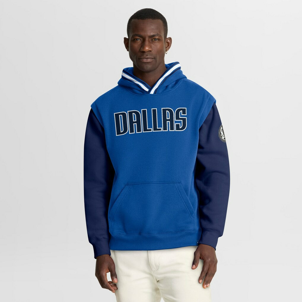 Dallas Mavericks Half Court Shot Clock Fastbreak Hoodie Blue/Navy - NBA