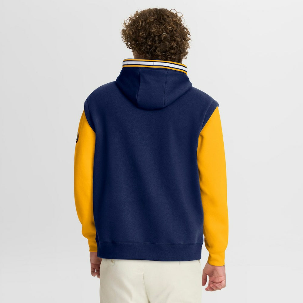 Denver Nuggets Half Court Shot Clock Fastbreak Hoodie Navy/Gold - NBA