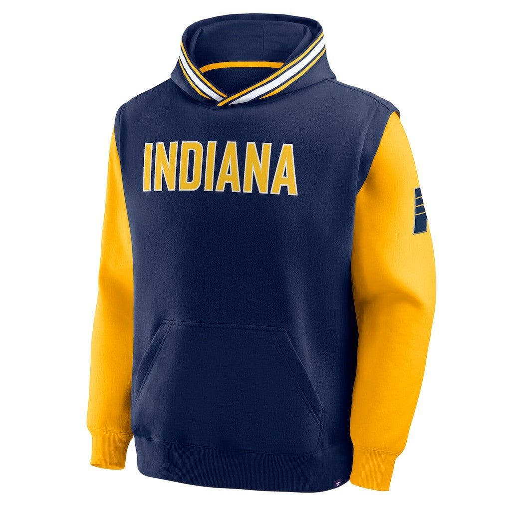 Indiana Pacers Half Court Shot Clock Fastbreak Hoodie Navy/Gold - NBA