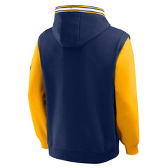 Indiana Pacers Half Court Shot Clock Fastbreak Hoodie Navy/Gold - NBA