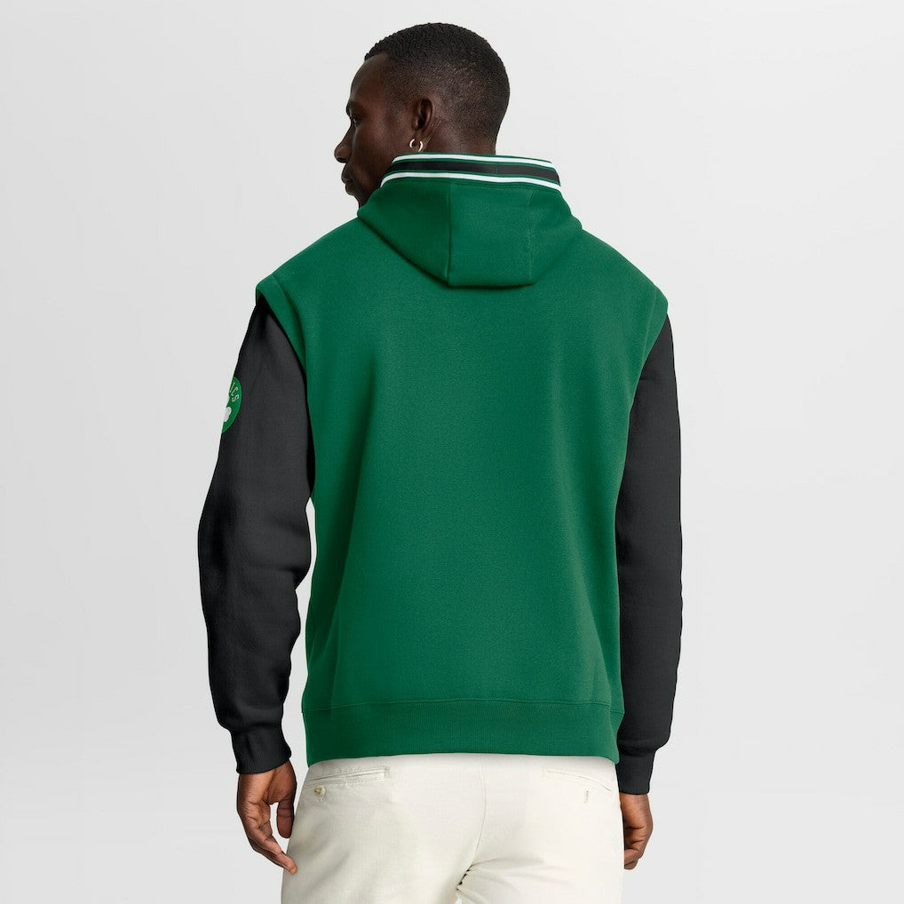 Boston Celtics Half Court Shot Clock Fastbreak Hoodie Kelly Green/Black - NBA