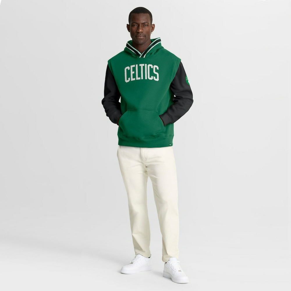 Boston Celtics Half Court Shot Clock Fastbreak Hoodie Kelly Green/Black - NBA