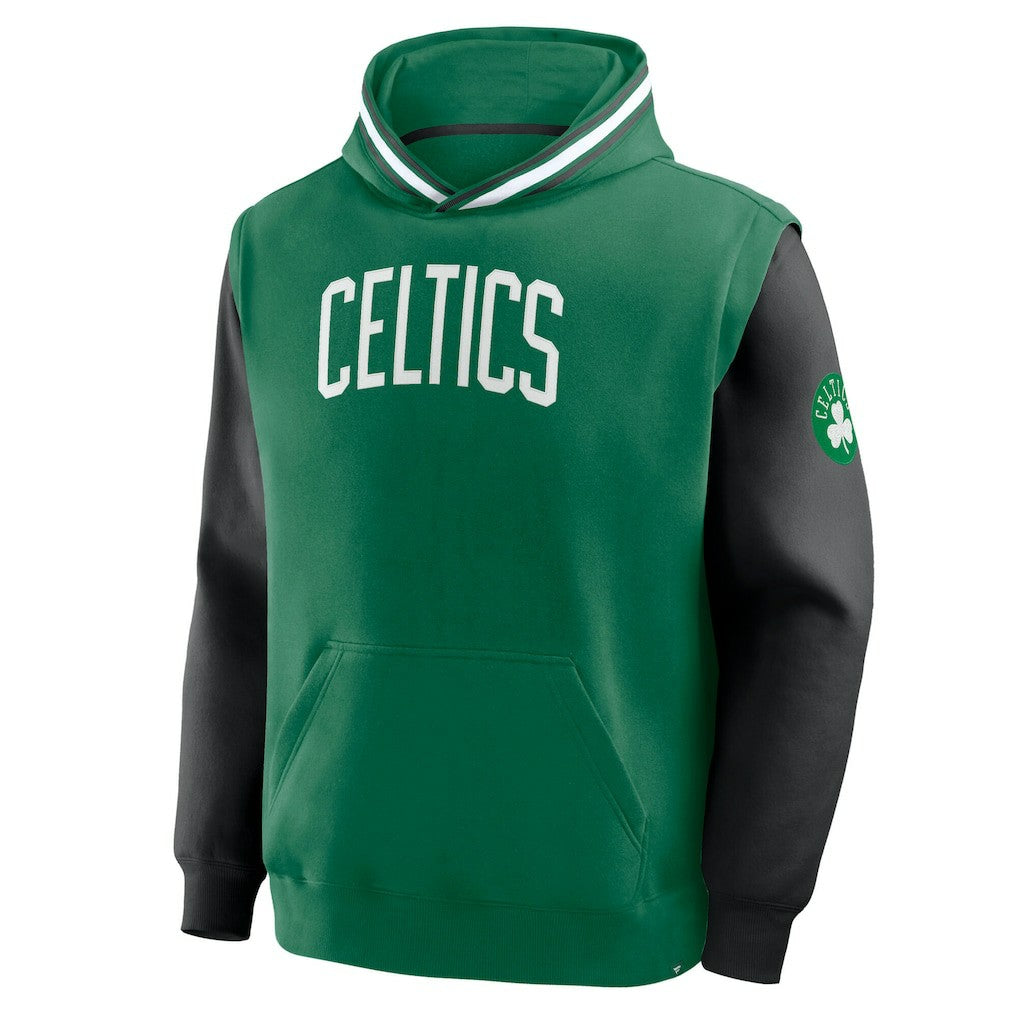 Boston Celtics Half Court Shot Clock Fastbreak Hoodie Kelly Green/Black - NBA