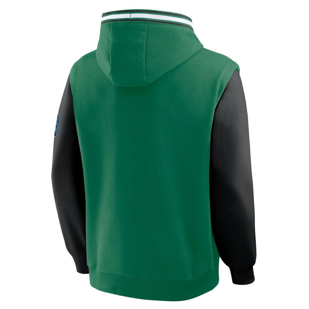 Boston Celtics Half Court Shot Clock Fastbreak Hoodie Kelly Green/Black - NBA