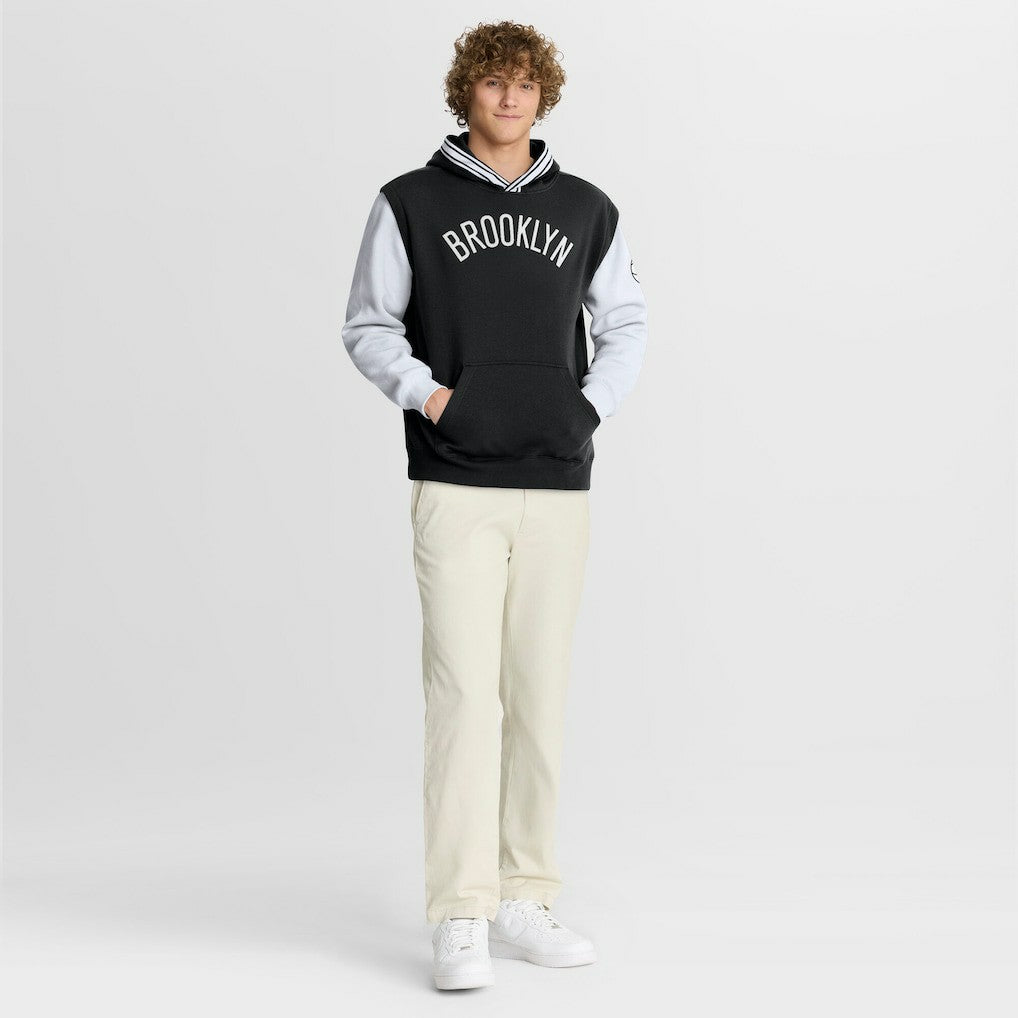 Brooklyn Nets Half Court Shot Clock Fastbreak Hoodie Black/White - NBA