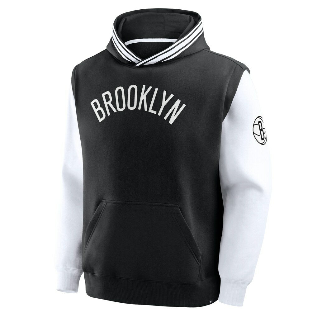 Brooklyn Nets Half Court Shot Clock Fastbreak Hoodie Black/White - NBA