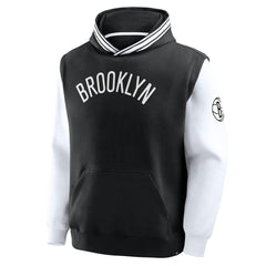 Brooklyn Nets Half Court Shot Clock Fastbreak Hoodie Black/White - NBA