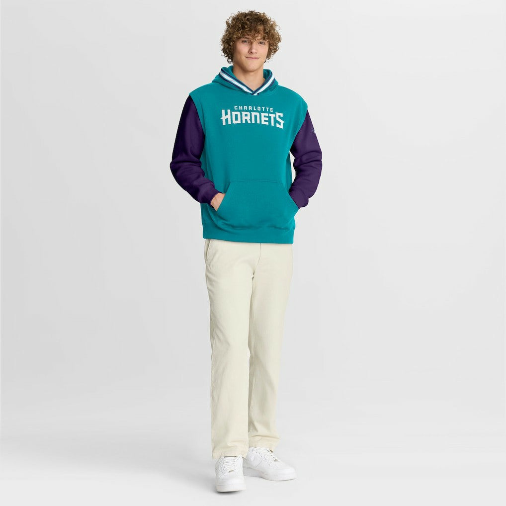 Charlotte Hornets Half Court Shot Clock Fastbreak Hoodie Teal/Purple - NBA