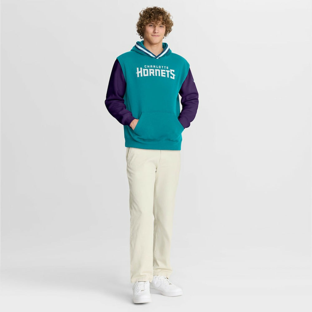 Charlotte Hornets Half Court Shot Clock Fastbreak Hoodie Teal/Purple - NBA