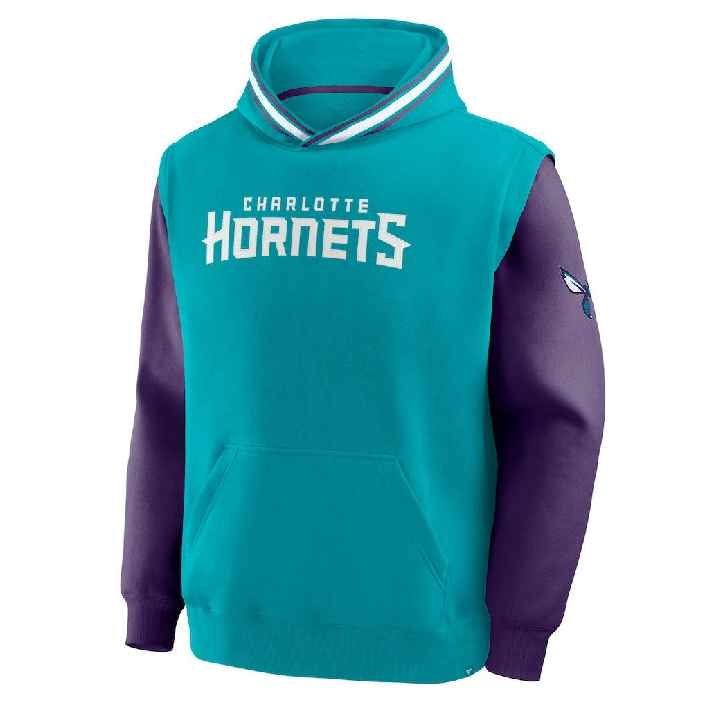 Charlotte Hornets Half Court Shot Clock Fastbreak Hoodie Teal/Purple - NBA