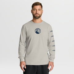 Minnesota Timberwolves Crossover Collection Ball Screen Action Premium Long Sleeve T-Shirt Cream - NBA