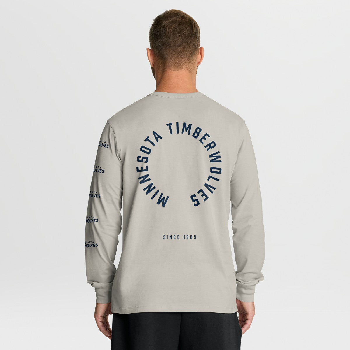 Minnesota Timberwolves Crossover Collection Ball Screen Action Premium Long Sleeve T-Shirt Cream - NBA