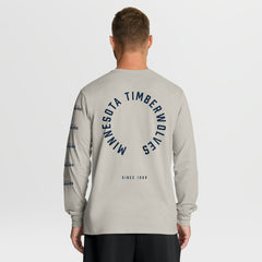 Minnesota Timberwolves Crossover Collection Ball Screen Action Premium Long Sleeve T-Shirt Cream - NBA