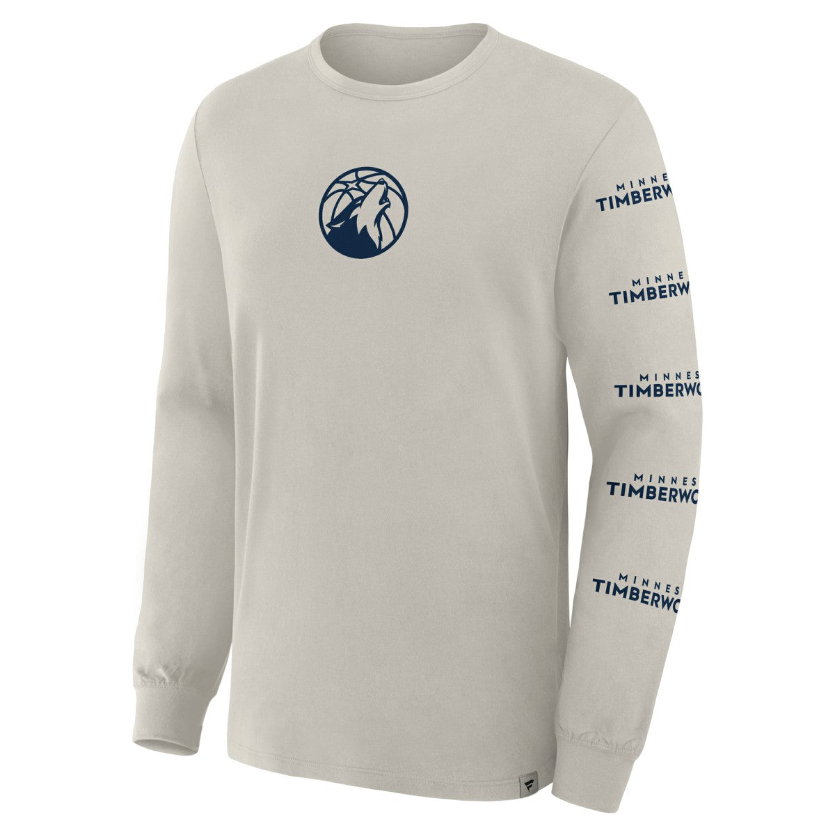 Minnesota Timberwolves Crossover Collection Ball Screen Action Premium Long Sleeve T-Shirt Cream - NBA
