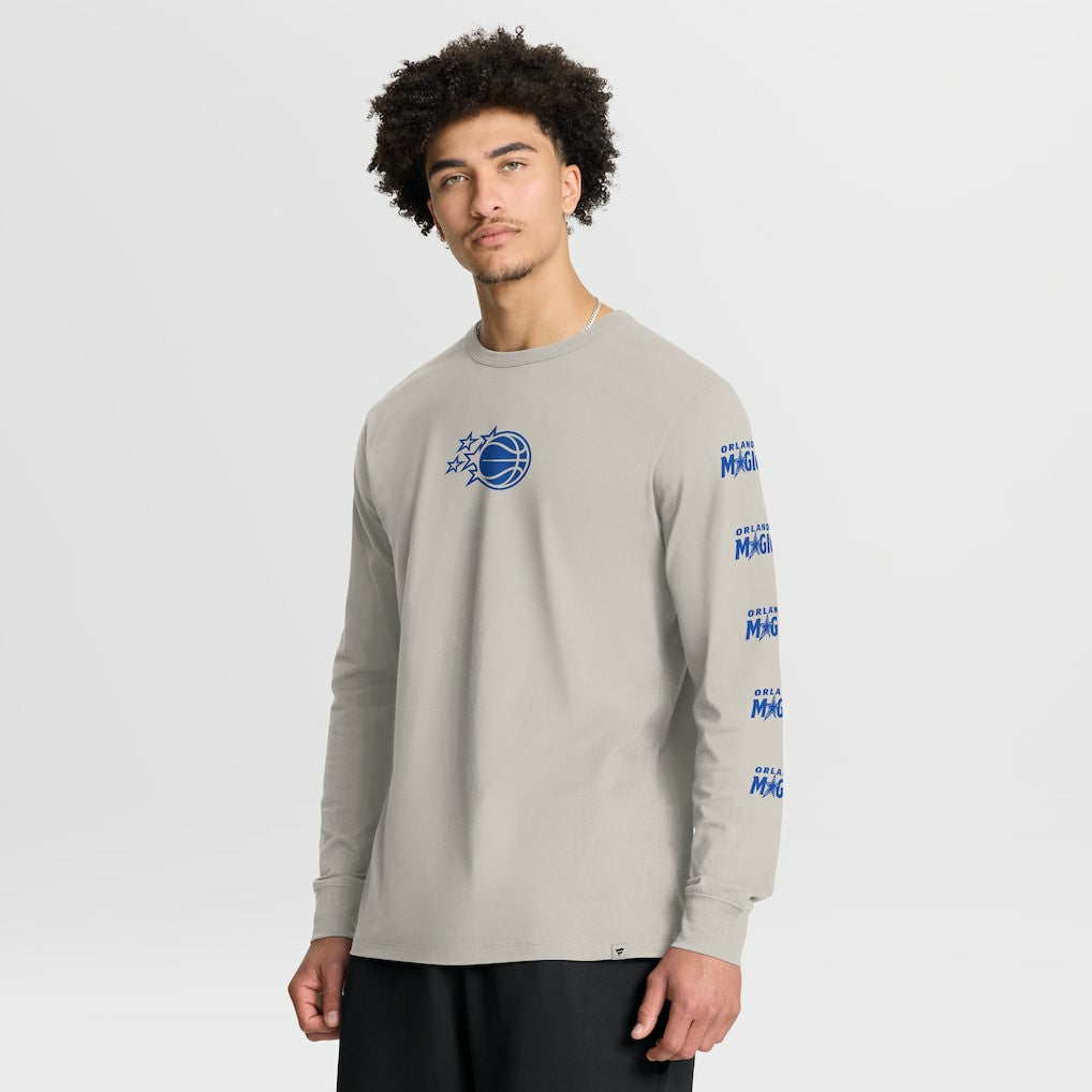 Orlando Magic Crossover Collection Ball Screen Action Premium Long Sleeve T-Shirt Cream - NBA