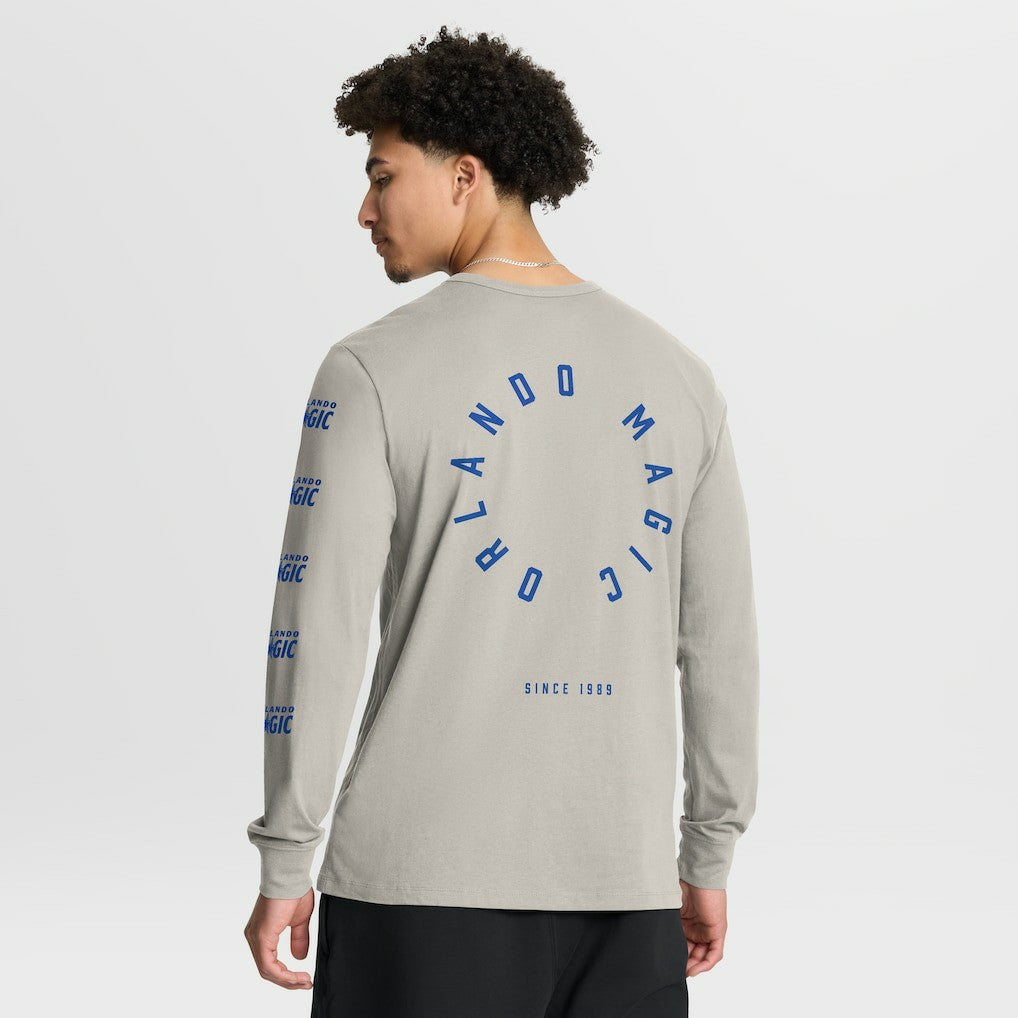 Orlando Magic Crossover Collection Ball Screen Action Premium Long Sleeve T-Shirt Cream - NBA
