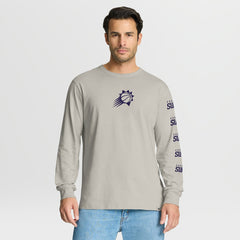 Phoenix Suns Crossover Collection Ball Screen Action Premium Long Sleeve T-Shirt Cream - NBA